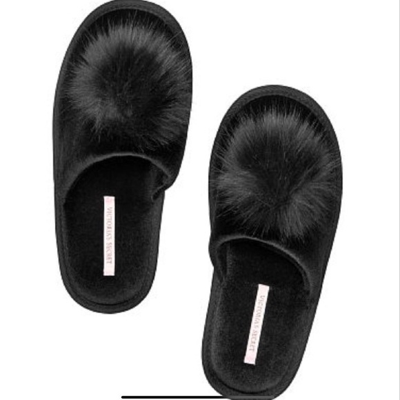 Victoria’s Secret Pom Pom Slippers - Picture 2 of 7